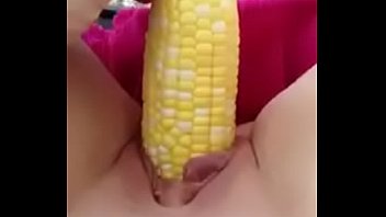 petite pussy eating corn