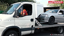 LETSDOEIT - Brazilian MILF Pays The Truck Driver With Her Pussy